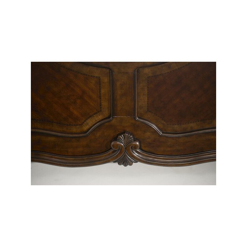 Michael Amini Windsor Court Queen Mansion Bed - Vintage Fruitwood