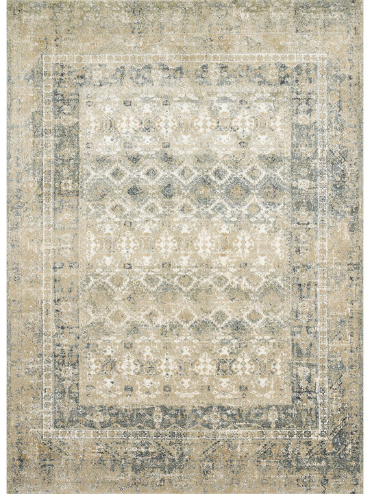 James JAE01 Sand/Ocean 5'3" x 7'8" Rug by Magnolia Home by Joanna Gaines