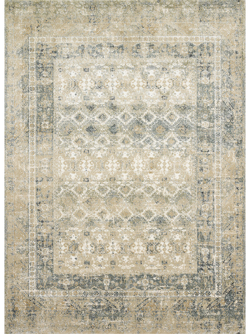 James JAE01 Sand/Ocean 5'3" x 7'8" Rug by Magnolia Home by Joanna Gaines