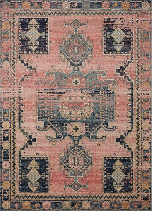 Jocelyn JOC06 Rose/Rose 5'5" x 7'6" Rug