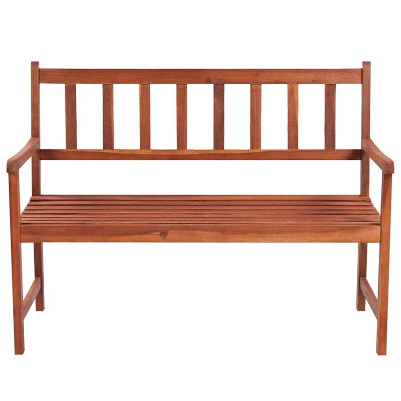 vidaXL Garden Bench with Cushion 47.2" Solid Acacia Wood