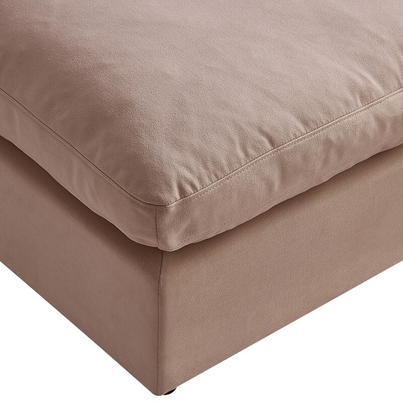 Rustic Manor Alissa Linen Ottoman