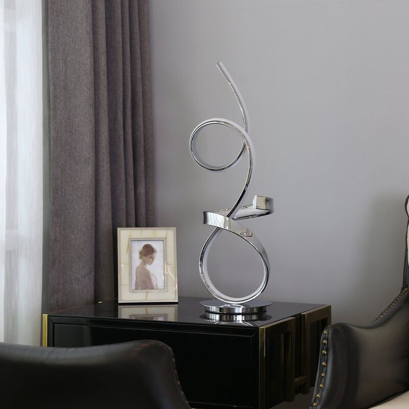 Amsterdam Table Lamp Light Wood Metal Dimmable Integrated LED
