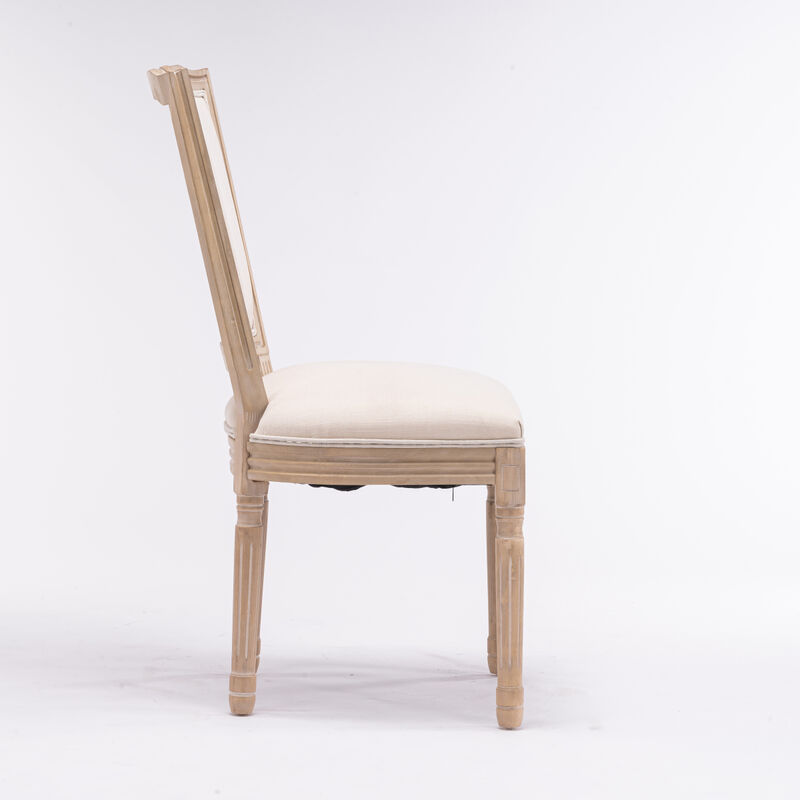 Antique French Style Dining Chairs, Set of 2