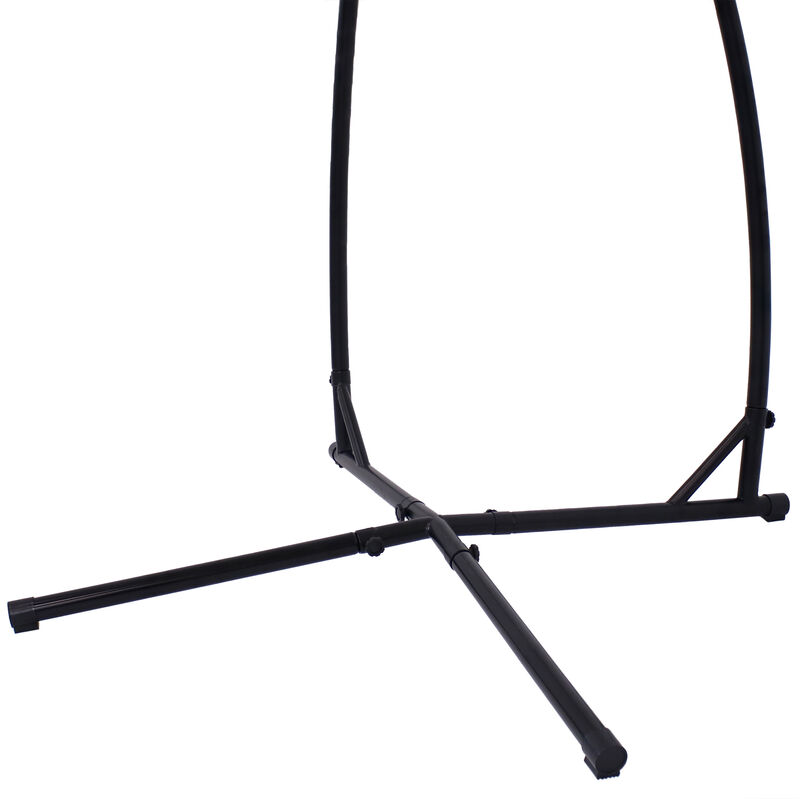 Sunnydaze X-Base Powder-Coated Steel Hammock Chair Stand - 82 in