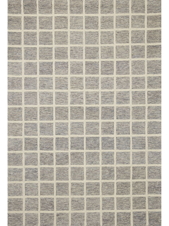 Polly POL05 Slate/Ivory 3'6" x 5'6" Rug