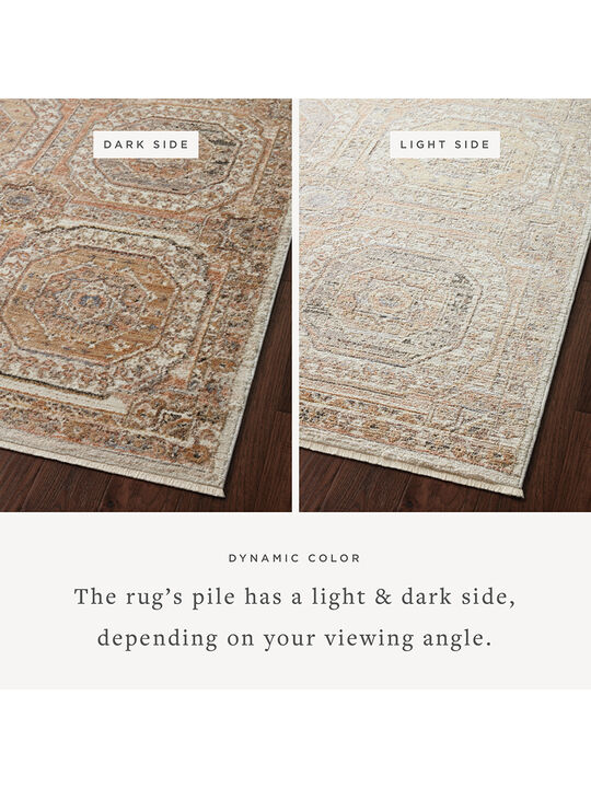 Sonnet SNN06 Apricot/Multi 3'7" x 5'7" Rug