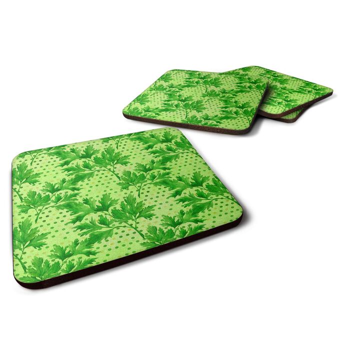 Caroline's Treasures Watercolor Parsley Decorative coasters, 3.5, Multicolor