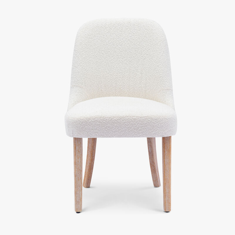 WestinTrends Mid-Century Modern Upholstered Boucle Dining Chair (Set of 4)