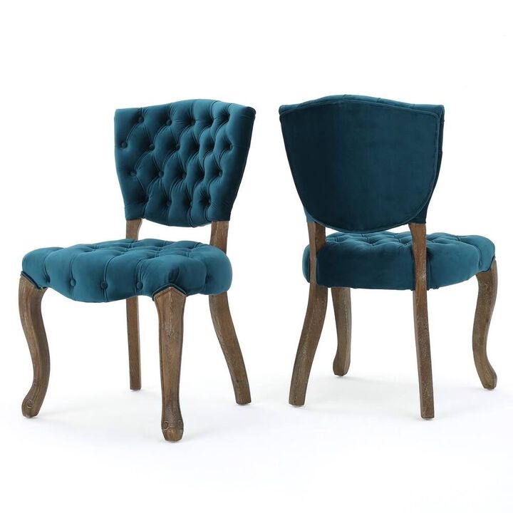 Merax Traditional Style Tufted Dining Chair 2 Pieces
