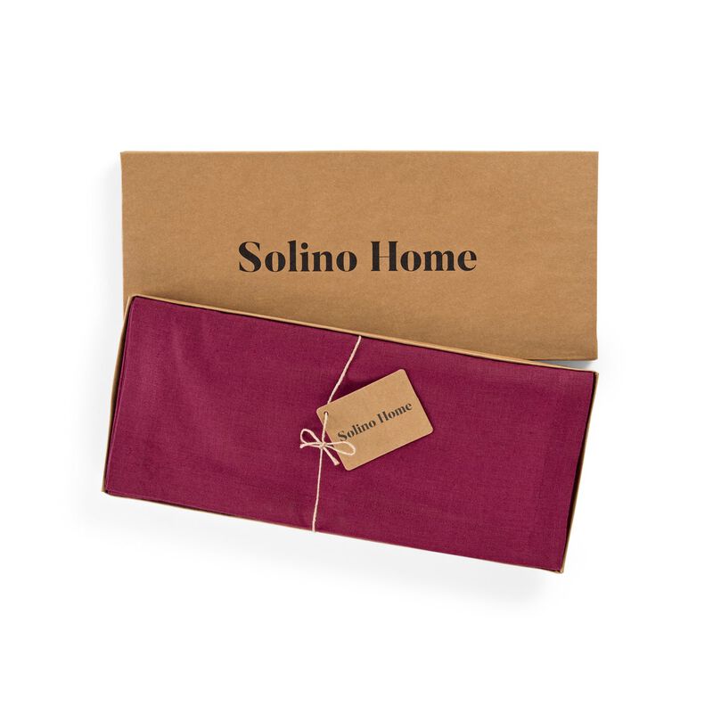 Solino Home 100% Pure Linen 14 x 19 Inch Placemats Set of 4 | Diana