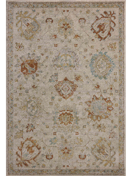 Mona Oatmeal/Multi 5' x 7'8" Area Rug by Magnolia Home by Joanna Gaines x Loloi