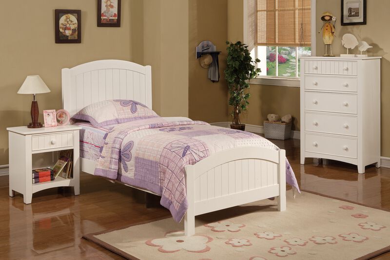 Streamdale Modern Nightstand with Drawer and Storage Shelves