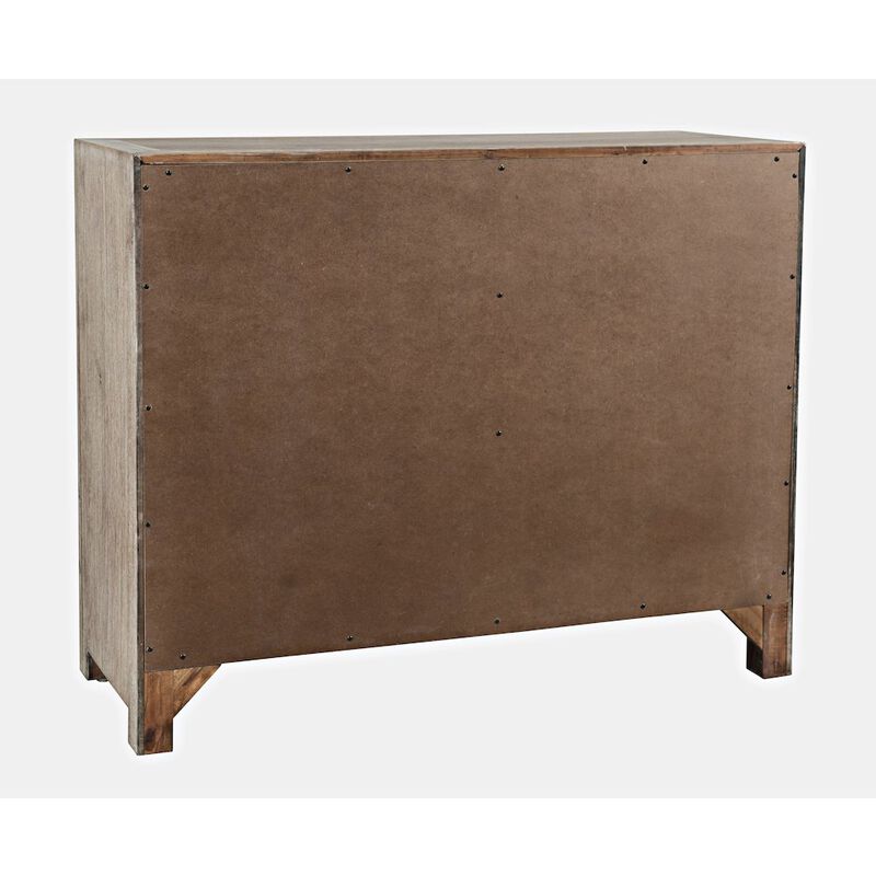 Jofran Gramercy Mid-Century Modern Chevron Two Door 40 Accent Chest