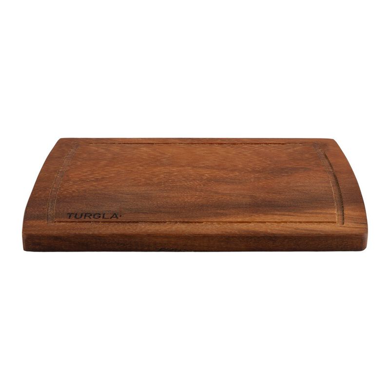 Wood 15" x 9" Rectangular Brown Wood Serving