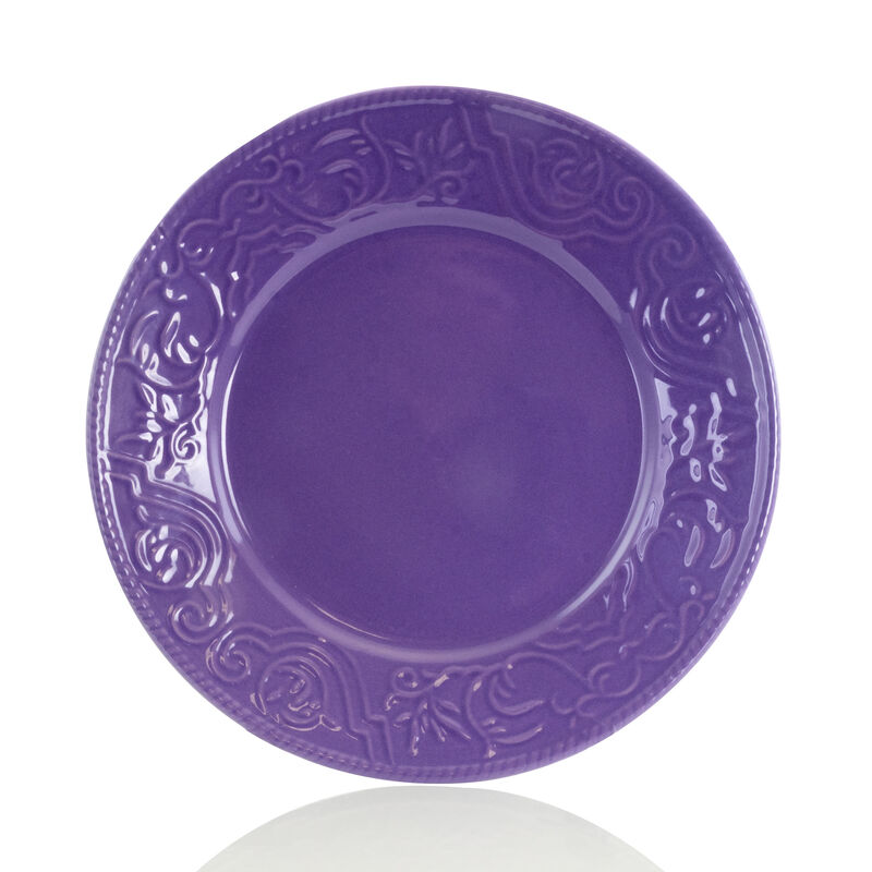 Elama Lilac Fields 16-Piece Dinnerware Set