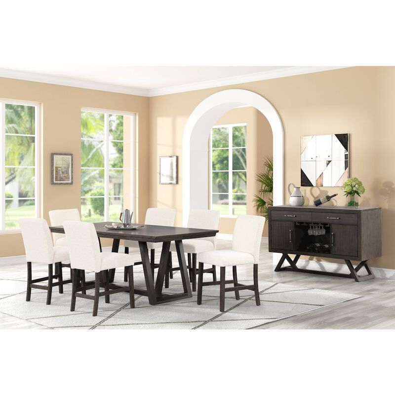 New Classic Furniture High Line Wood 80 Rectangular Counter Table, Coffee