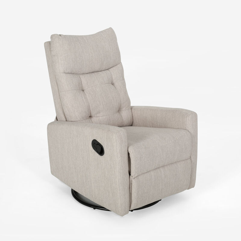 Merax High Back Swivel Glider Recliner Chair