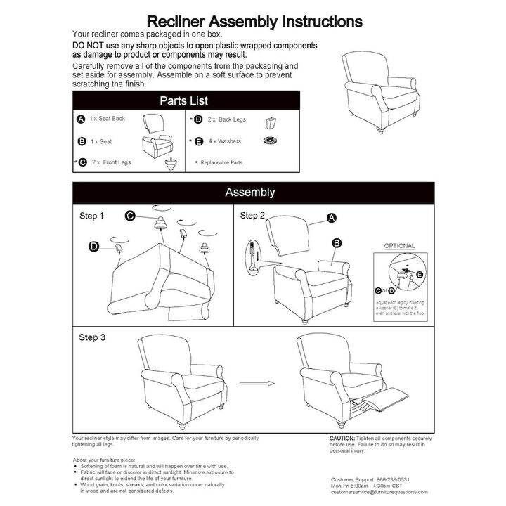 ProLounger Pushback Recliner in Kale Green Velvet
