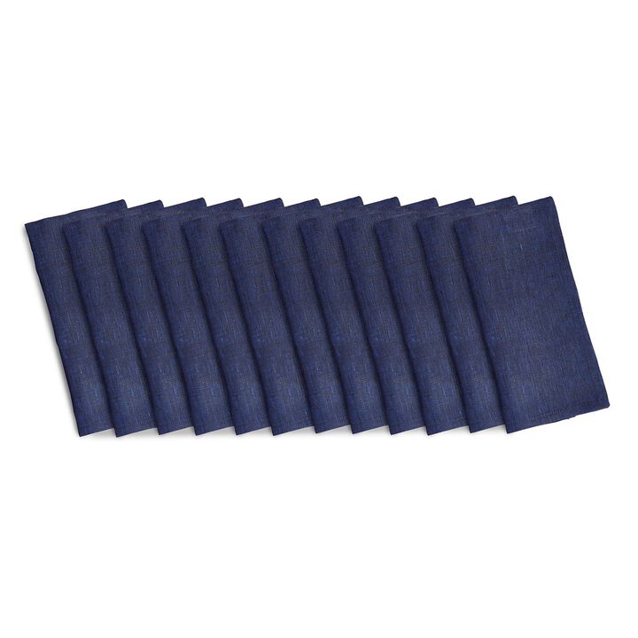 Solino Home 100% Pure Linen Cocktail Napkins Set of 12 | Athena