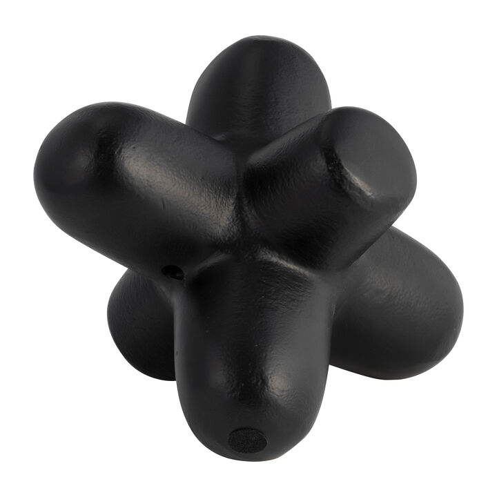 Black Geometric Orb Sculpture Black Geometric Orb Sculpture