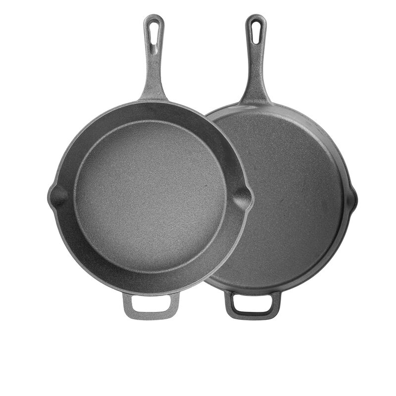 Durable Pre Seasoned Cast Iron 12 in. Frying Pan