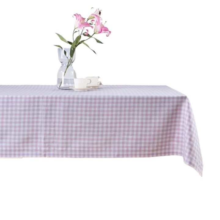 Solino Home 100% Pure Linen Tablecloth | Gingham Check