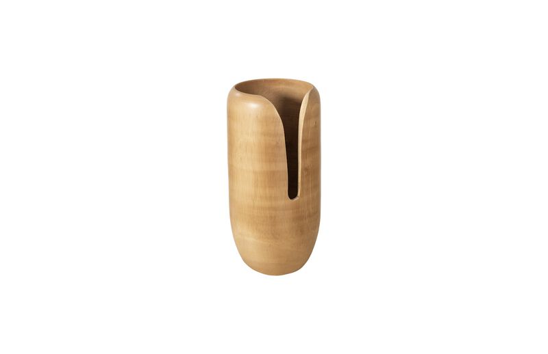 Interval Small Wood Vase