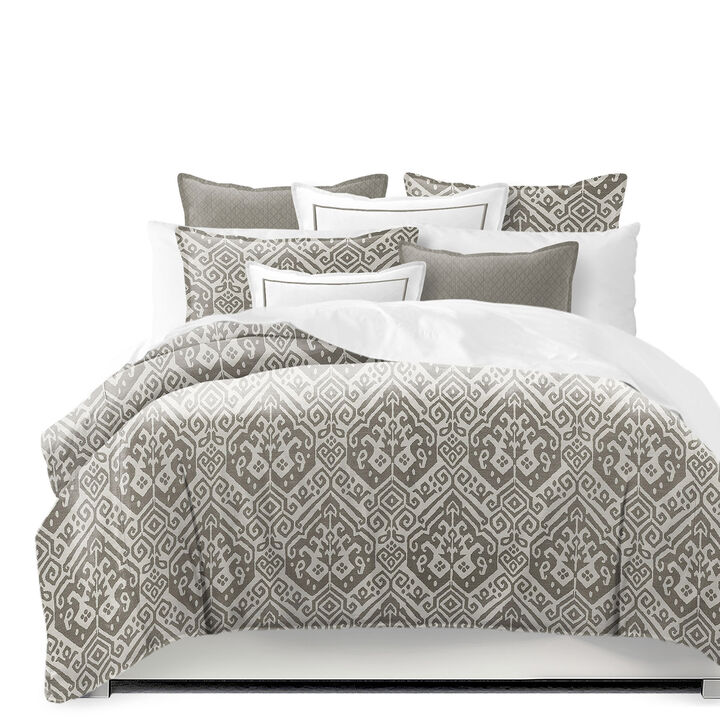 6ix Tailors Fine Linens Teagan Truffle Duvet Cover Set
