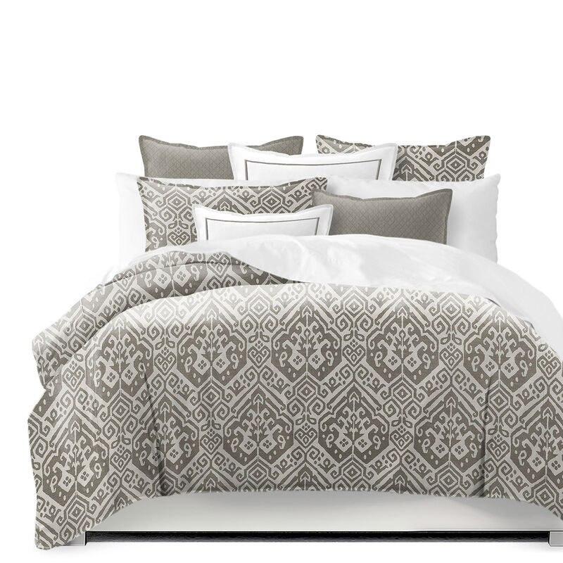 6ix Tailors Fine Linens Teagan Truffle Duvet Cover Set