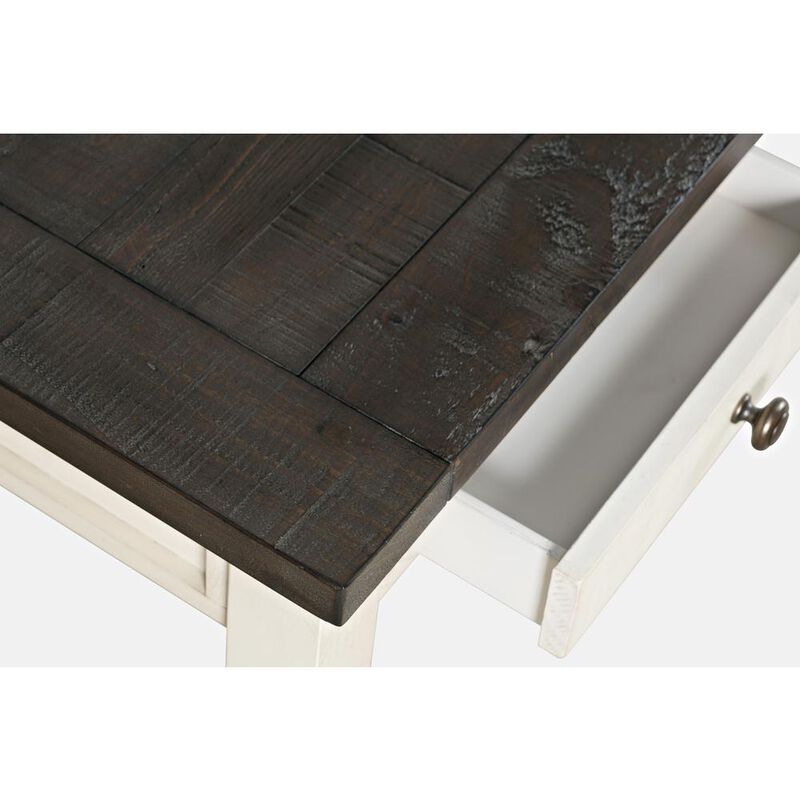Jofran Rustic Reclaimed Pine Farmhouse USB Charging Desk