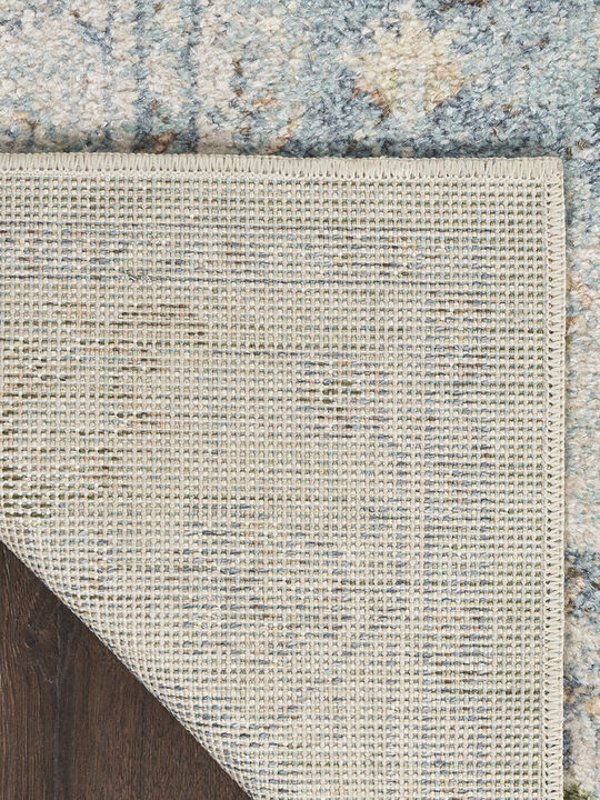 Astra Machine Washable ASW12 Light Blue 4' x 6' Rug