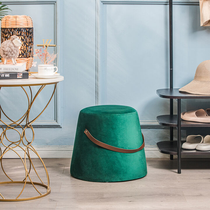 Living Room Pouf with Handle
