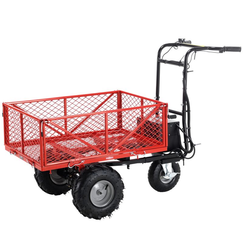 Electric Utility Cart: 500 Lbs Capacity, 1000 Lbs Towing