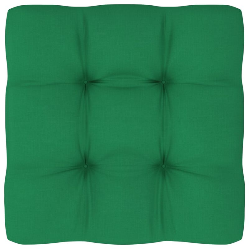 vidaXL Pallet Sofa Cushion Green 23.6"x23.6"x4.7"