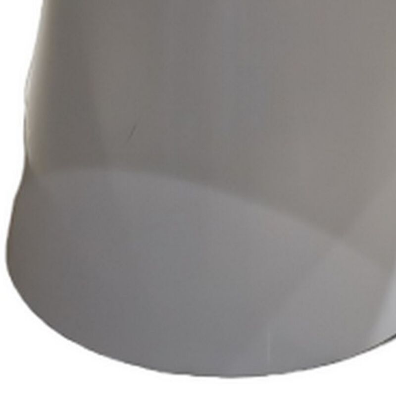 Nasa 36 Inch Modern Dining Table, Round Lacquer Surface, Pedestal Base - Benzara