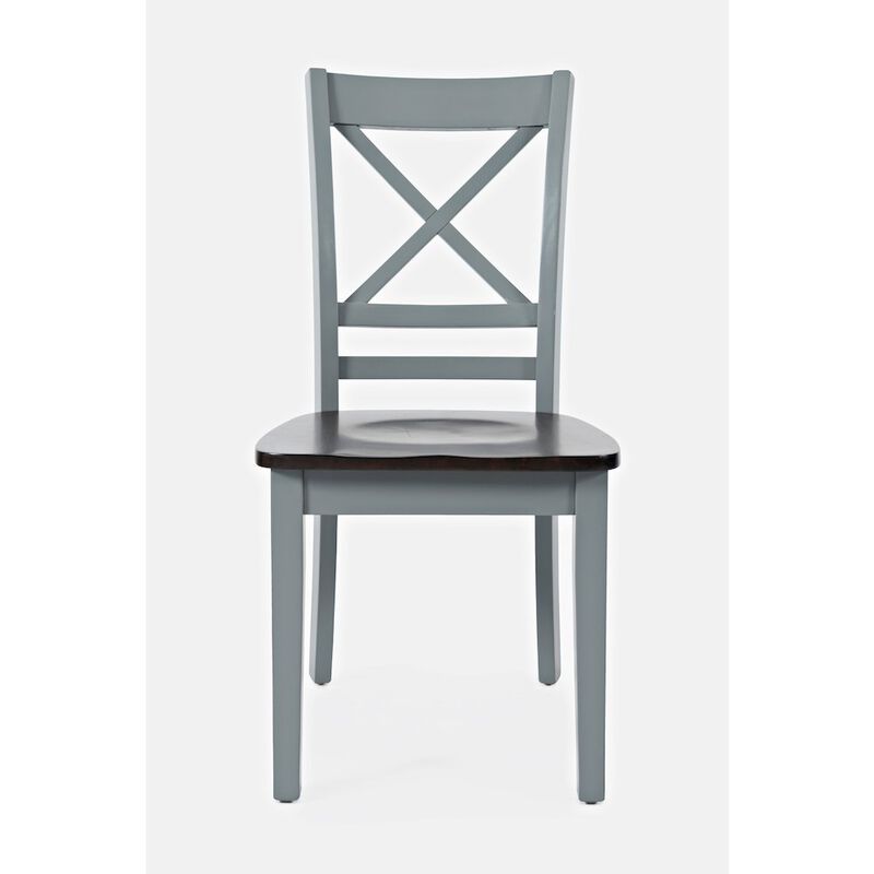 Jofran Asbury Park Solid Acacia Farmhouse X-Back Chair (Set of 2)
