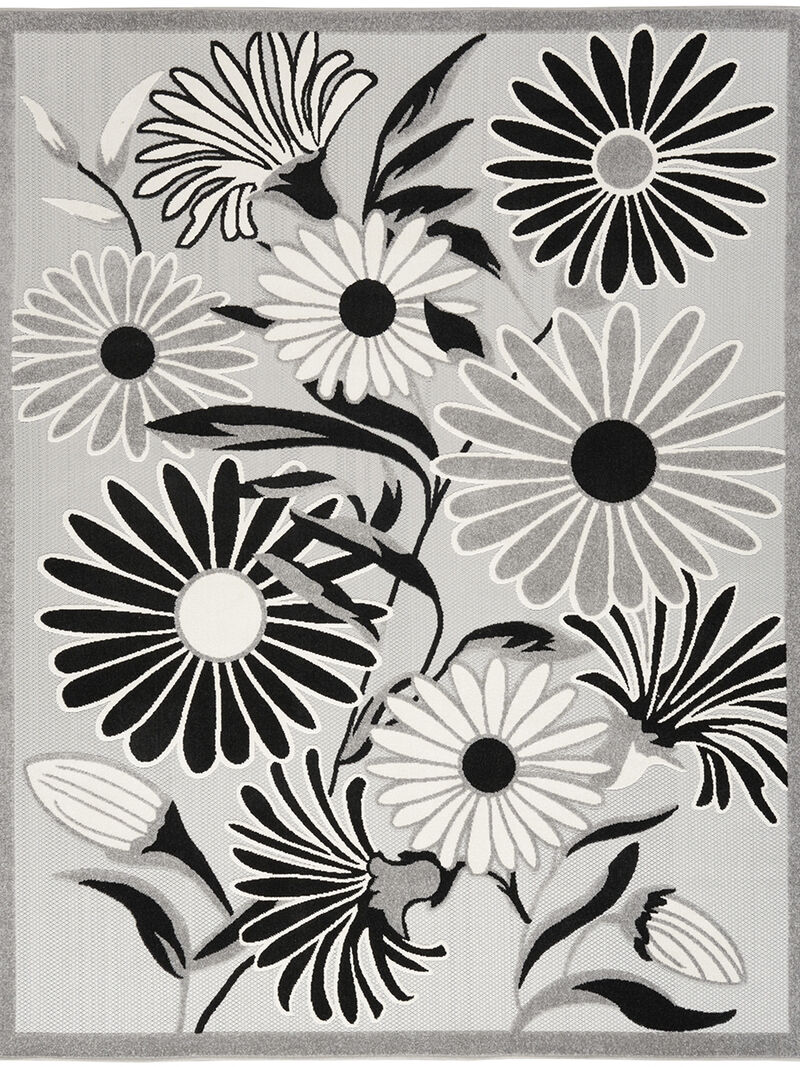 Aloha ALH33 Black/White 3'6" x 5'6" Rug