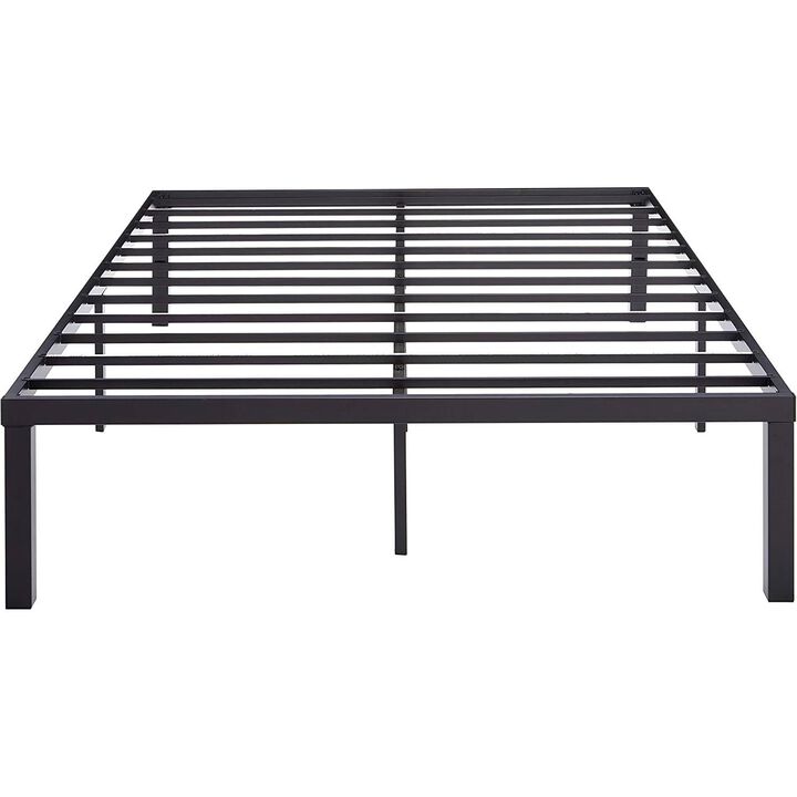Hivvago Queen size Modern 16-inch Heavy Steel Metal Platform Bed Frame