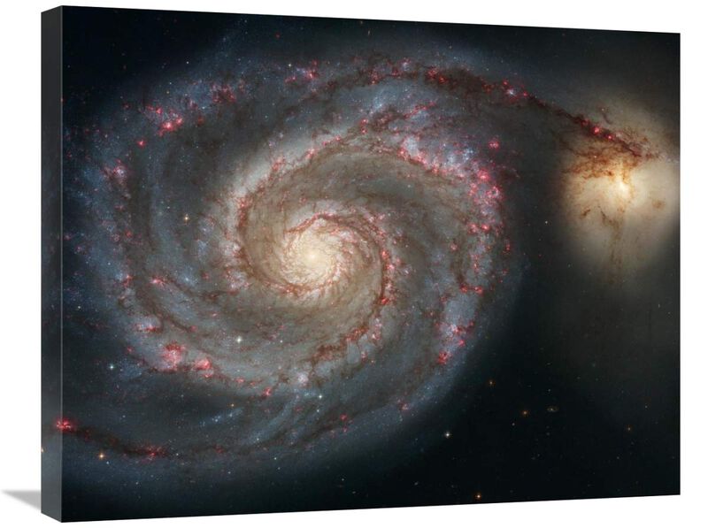 M51 - The Whirlpool Galaxy-Canvas Art-28x22