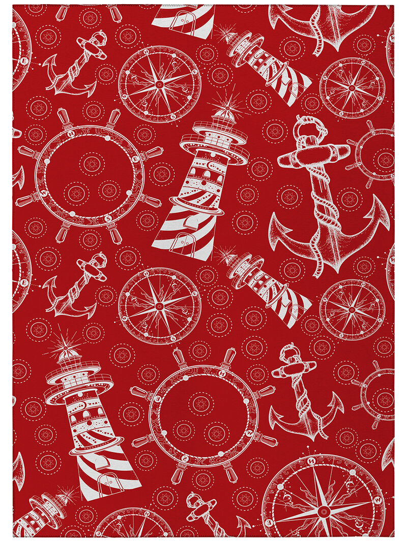 Harbor HA9 Red 3' x 5' Rug