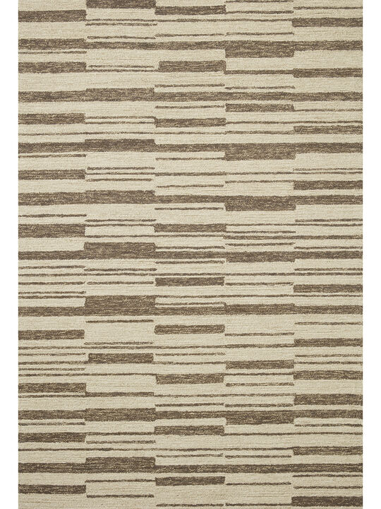 Polly POL04 Beige/Tobacco 3'6" x 5'6" Rug