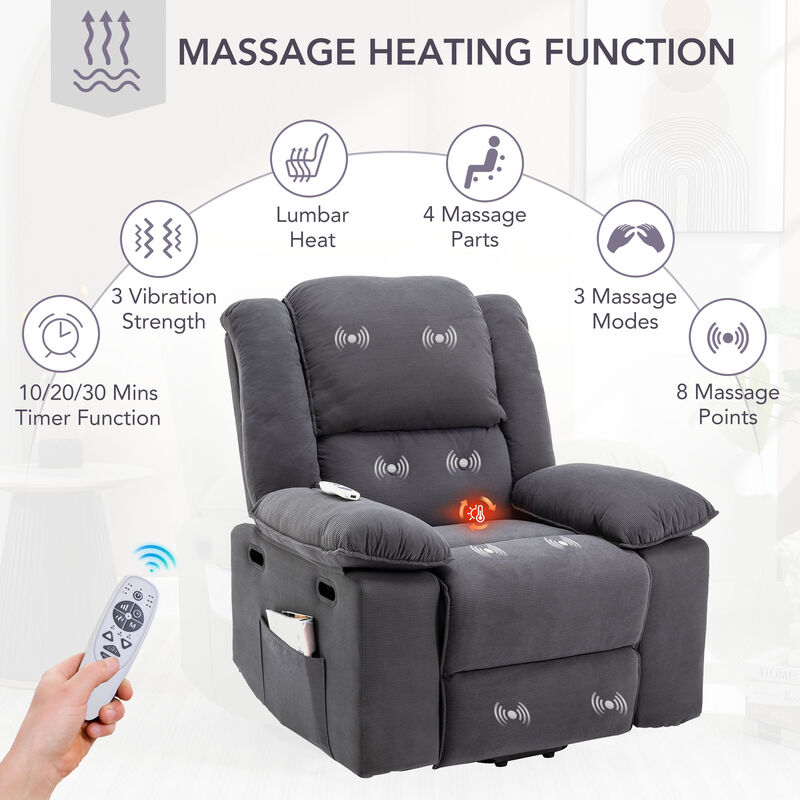 Merax Massage Recliner Power Lift Chair