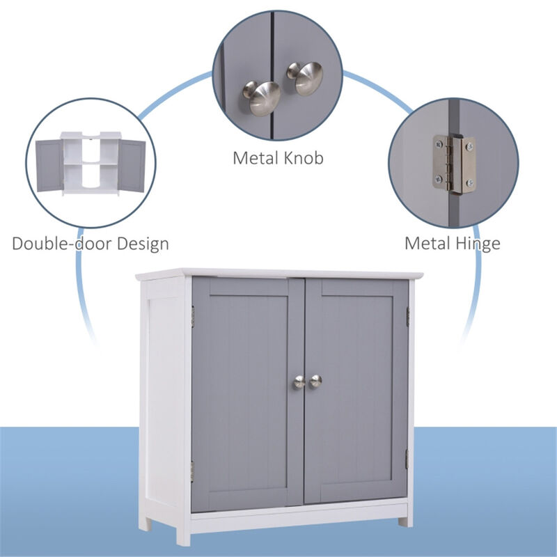 Bathroom Storage Cabinet with Shelves & Doors for Stylish & Space-Saving Organization