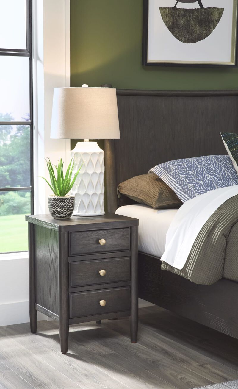 Rockport Three Drawer Small Nightstand