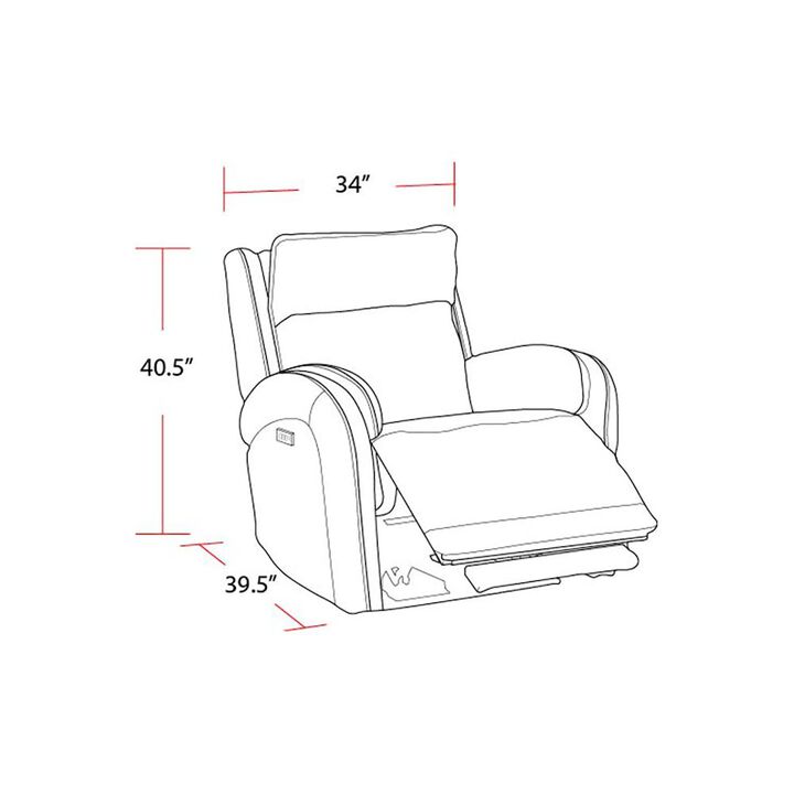 Parker Living Galaxy - Cosmic Fog Zero Gravity Power Recliner