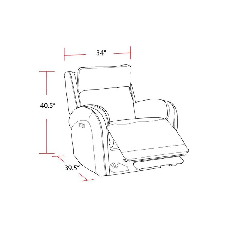 Parker Living Galaxy - Cosmic Fog Zero Gravity Power Recliner