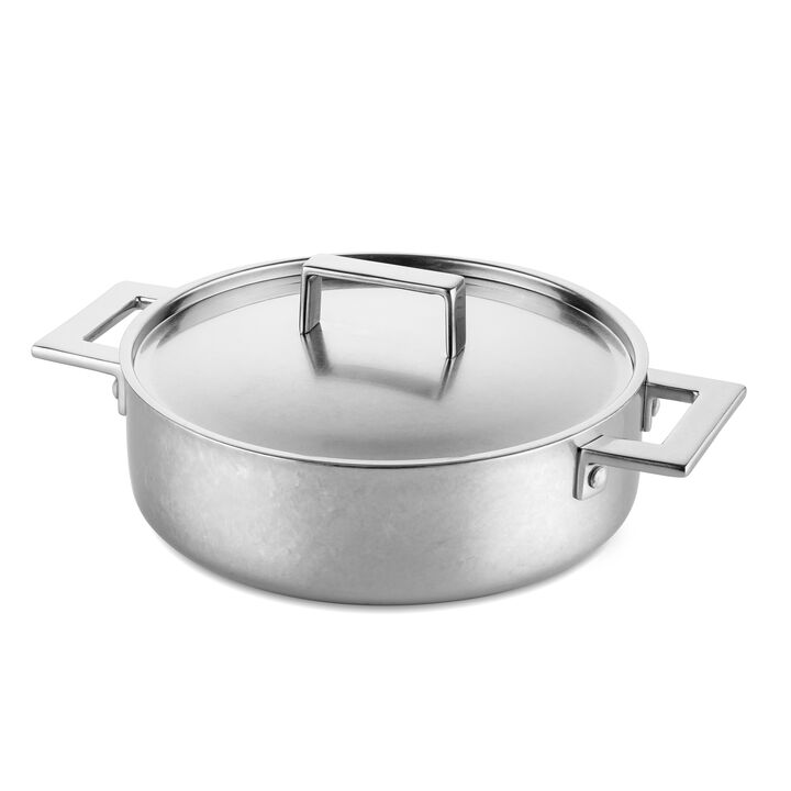 Attiva Pewter 11" Frying Pan with Dual Handles Attiva Pewter 11" Frying Pan with Dual Handles