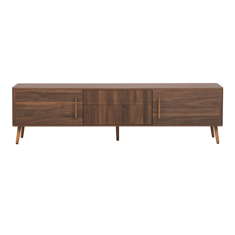 Merax Mid Century Media Console Table TV Stand with 2 Drawers