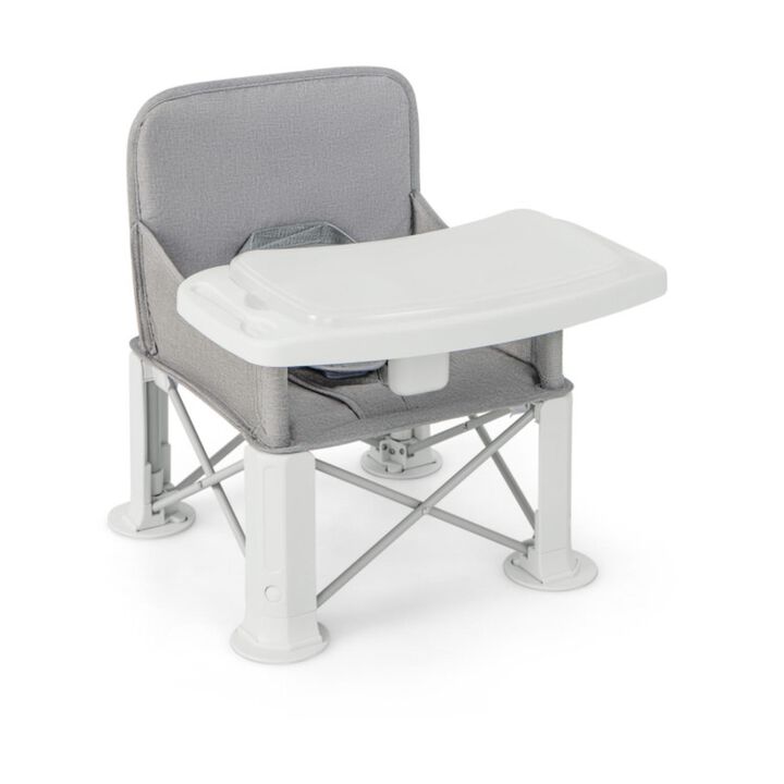 Hivvago Portable Baby Booster Seat with Straps and Double Tray Hivvago Portable Baby Booster Seat with Straps and Double Tray